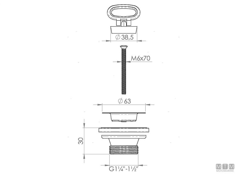 Piletta Grande Dritta