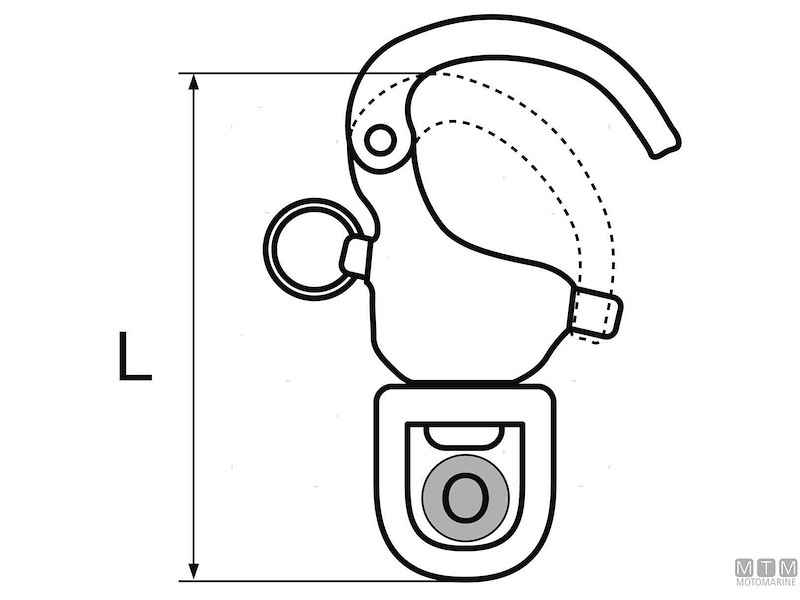 Moschettone Sgancio Rapido Occhio Girevole CL