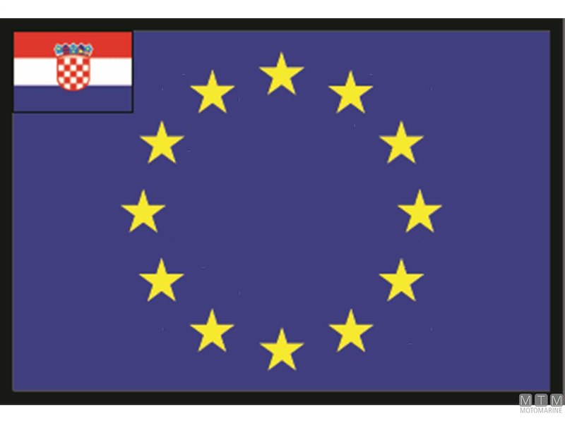 BANDIERA CROAZIA UE 20X30CM 