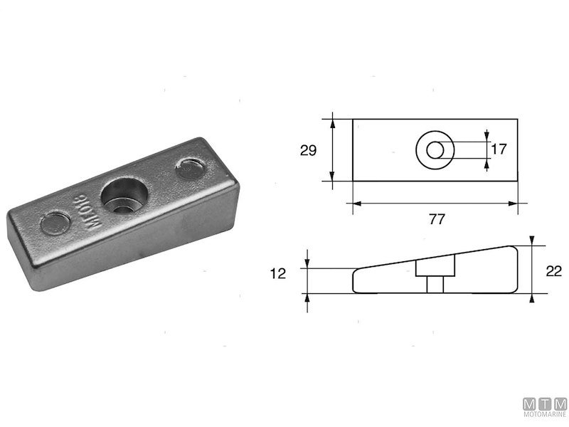 ANODO PIASTRINA GAMBO MERCURY OPTIMAX ZN 