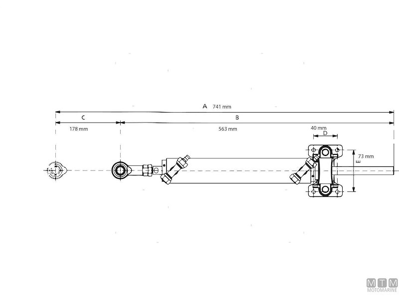Timoneria Idraulica Ultraflex UC116 