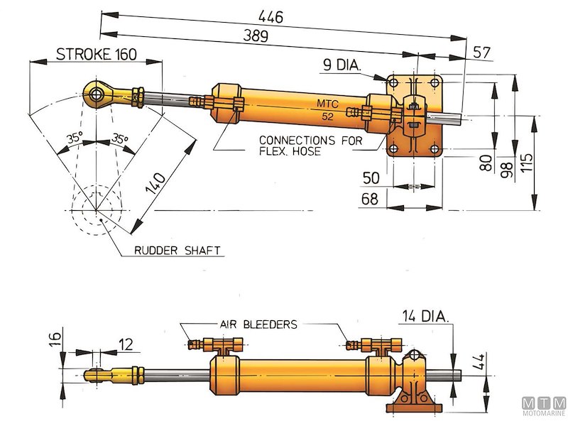 Timoneria Idraulica Vetus MTC52 
