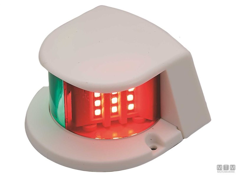 FANALE LED DI PRUA PL 12V ROSSO/VERDE 
