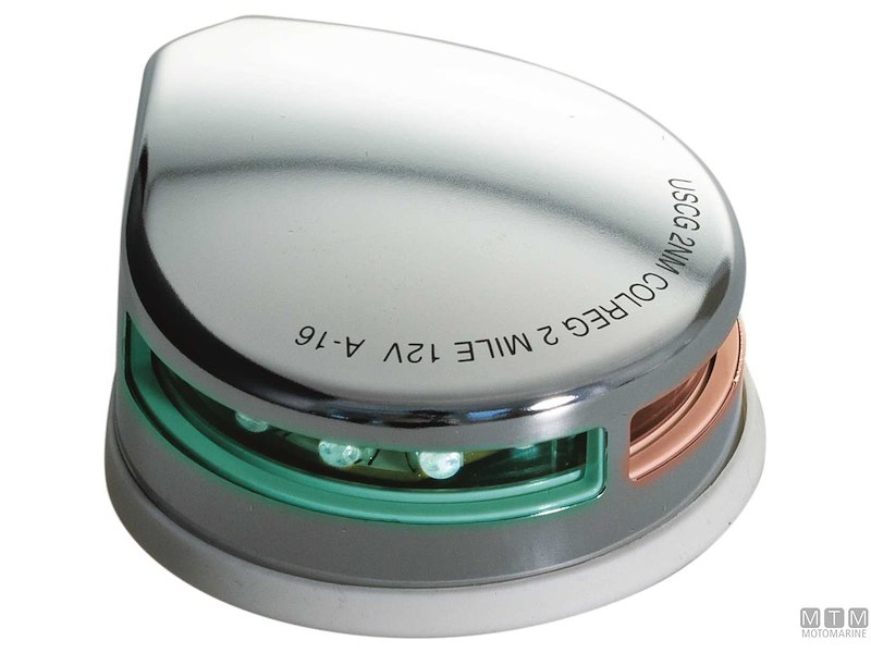 FANALE BOW INOX ROSSO/VERDE 