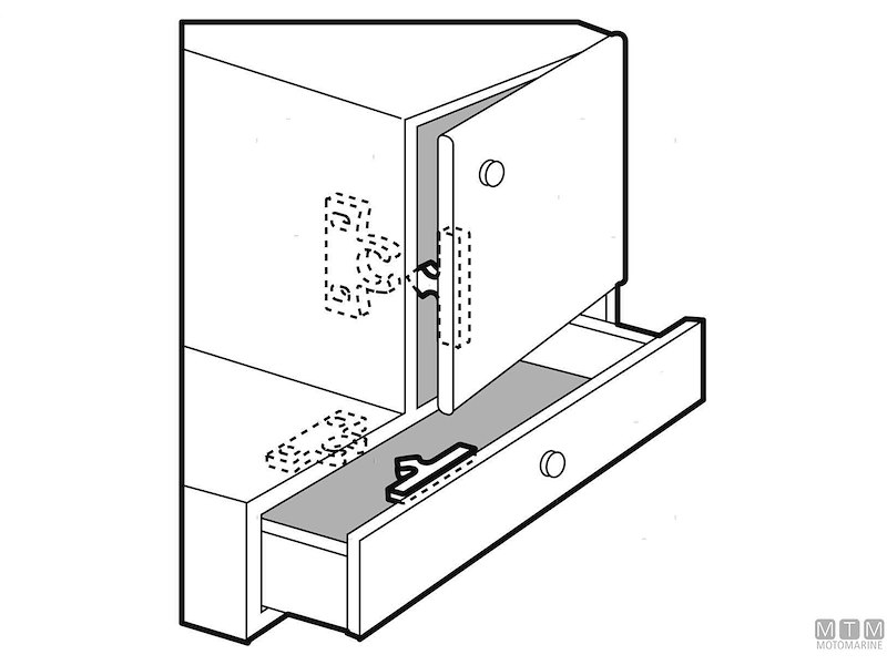 CHIUSURA PUSH-TO-OPEN 54X42MM PL-BIANCA 