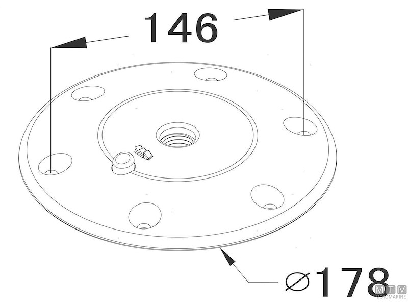 Supporto Tavolo Twist Lock