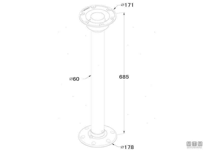 Supporto Tavolo Twist Lock