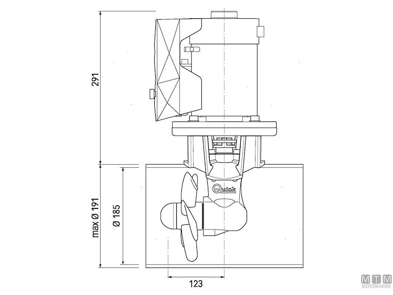 Bow Propeller Quick BTQ185 - 55/75/95 Kgf