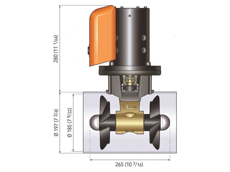 Bow Propeller Quick BTQ185 Double