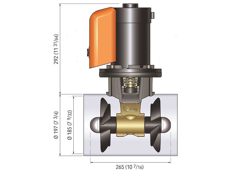 Bow Propeller Quick BTQ185 Double