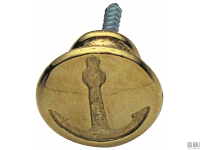 Pomolo Anchor in Ottone 
