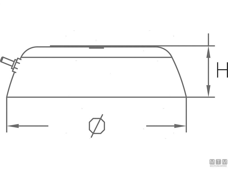 PLAFONIERA LED TOP 12V IP67 D90 PL 
