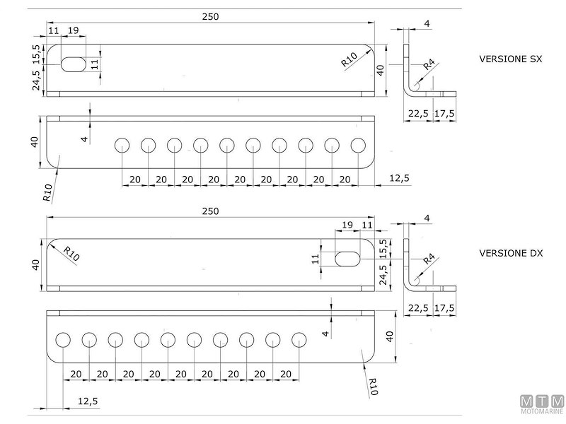 ANGOLARI PER RULLI CENTRALI 