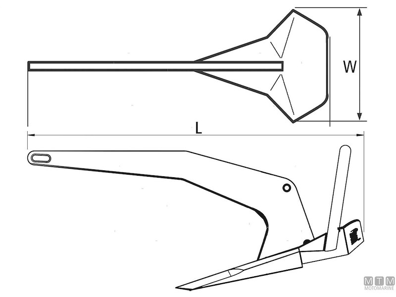 Ancora Rocna in Acciaio Zincato