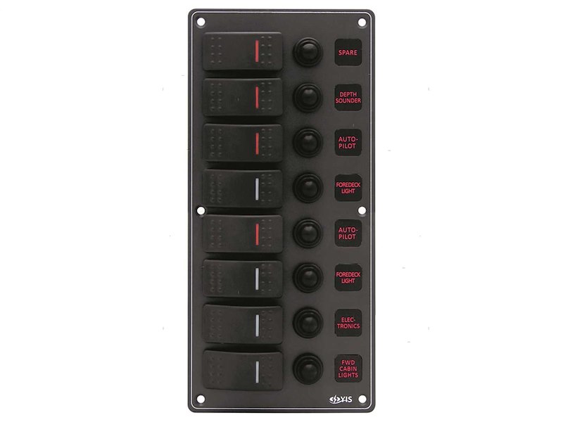Pannelli C7-IP66 Black con Interruttori Basculanti Impermeabili