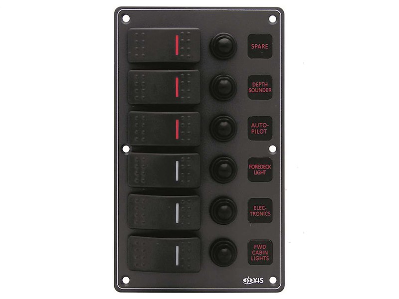 Pannelli C7-IP66 Black con Interruttori Basculanti Impermeabili