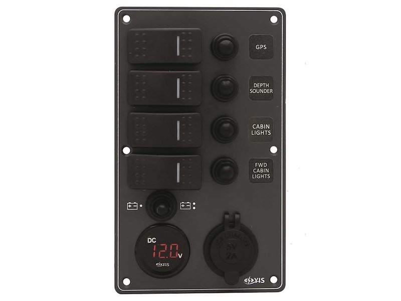 Pannelli C7-IP66 Socket Black con Interruttori Basculanti Impermeabili