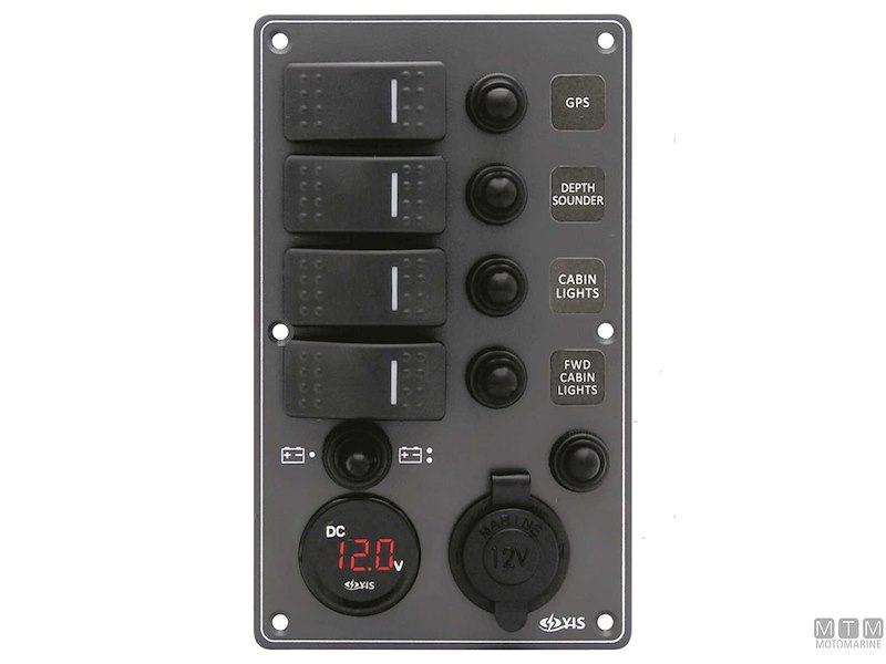 Pannelli C7-IP66 Socket Black con Interruttori Basculanti Impermeabili