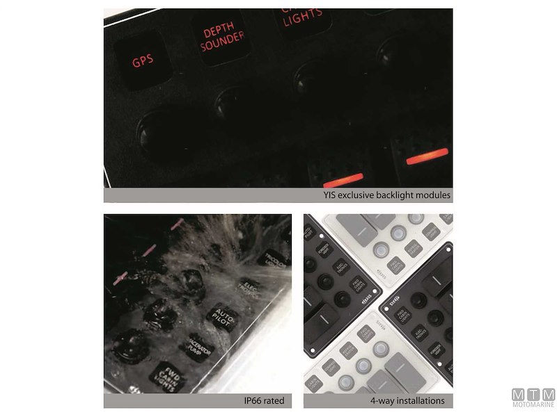 Pannelli C7-IP66 Socket Black con Interruttori Basculanti Impermeabili