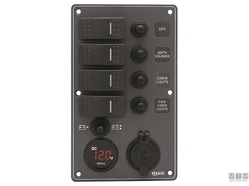 Pannelli C7-IP66 Socket Black con Interruttori Basculanti Impermeabili
