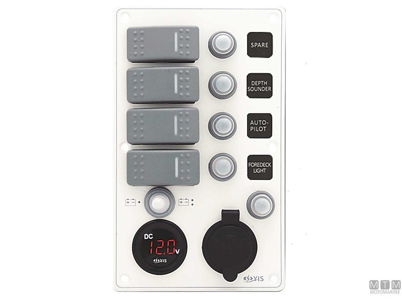 Pannelli C7-IP66 Socket White con Interruttori Basculanti Impermeabili