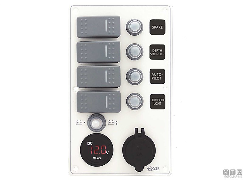 Pannelli C7-IP66 Socket White con Interruttori Basculanti Impermeabili
