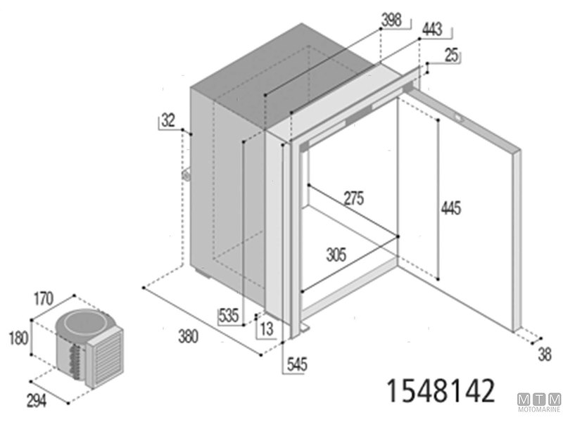 Frigoriferi Vitrifrigo Inox con Unità Refrigerante Esterna