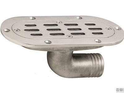 SCARICO POZZETTO OVAL D38MM INOX 