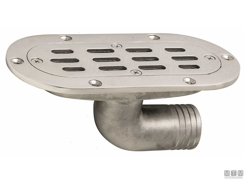 SCARICO POZZETTO OVAL D38MM INOX 