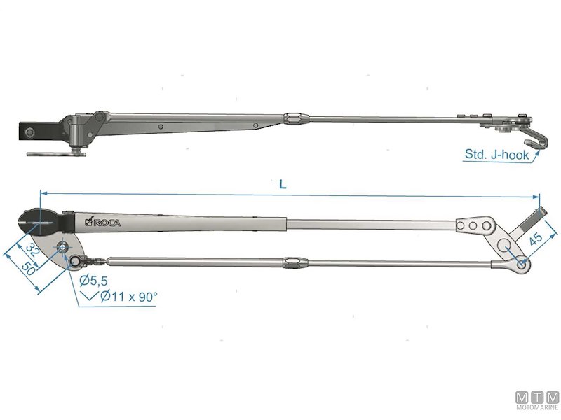 Bracci Telescopici Roca a Pantografo Slim