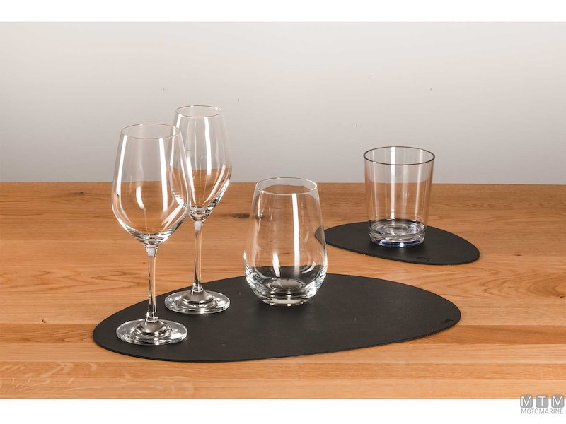 Tappetino e Sottobicchieri Metallici Antracite