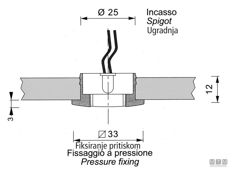 Luce di Cortesia Circinus-QB LED