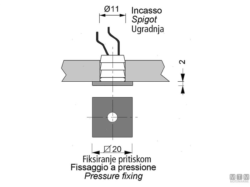 Luce di Cortesia Apus-S LED