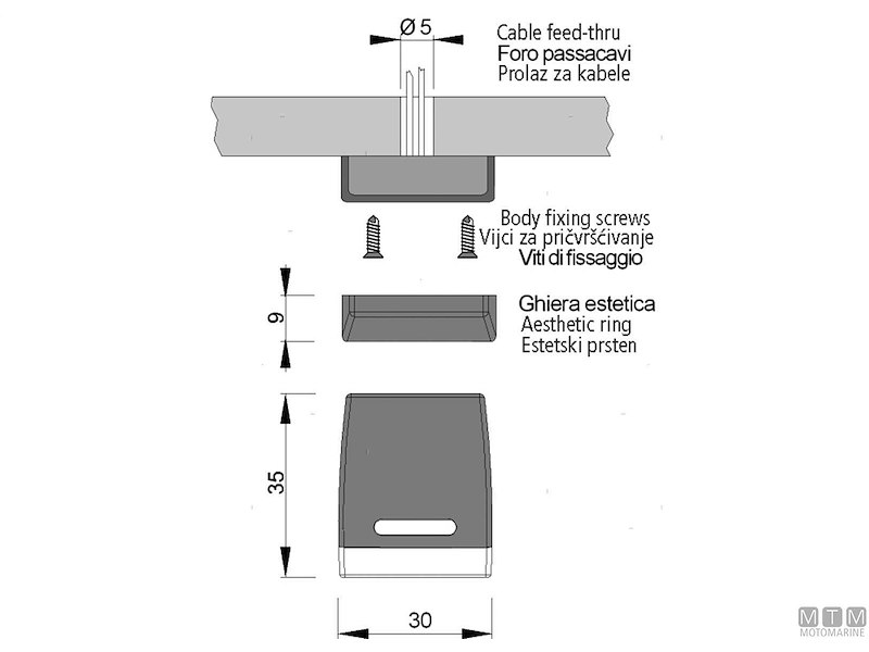 Luce di Cortesia Eletra-R LED