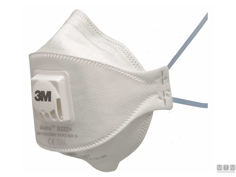 Mascherina Antipolvere 3M Aura 9300+ Comfort Valve