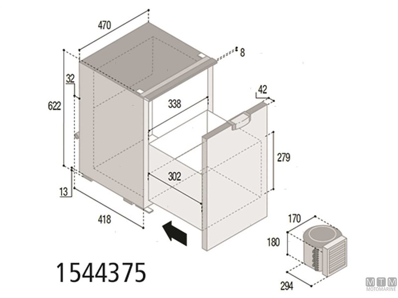 Frigoriferi Vitrifrigo a Cassetto Compressore Esterno