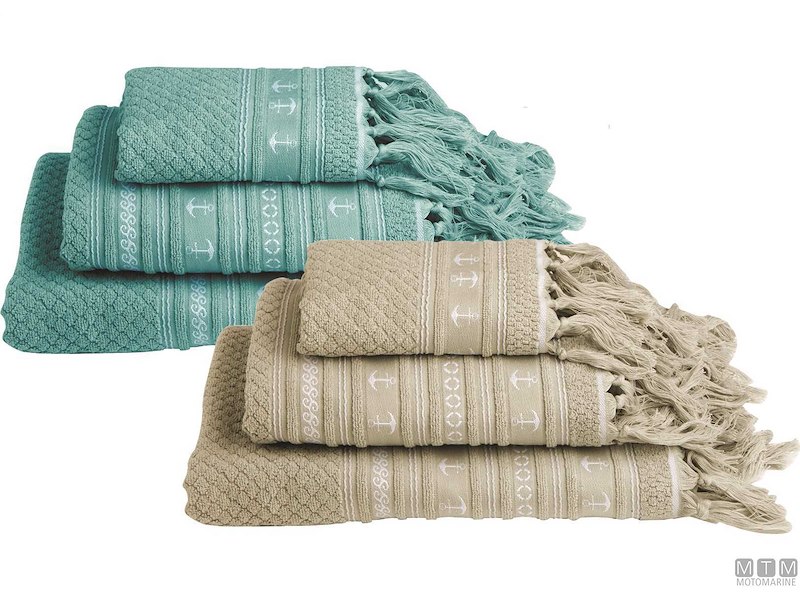 Set 3 Asciugamani Anchors Beach