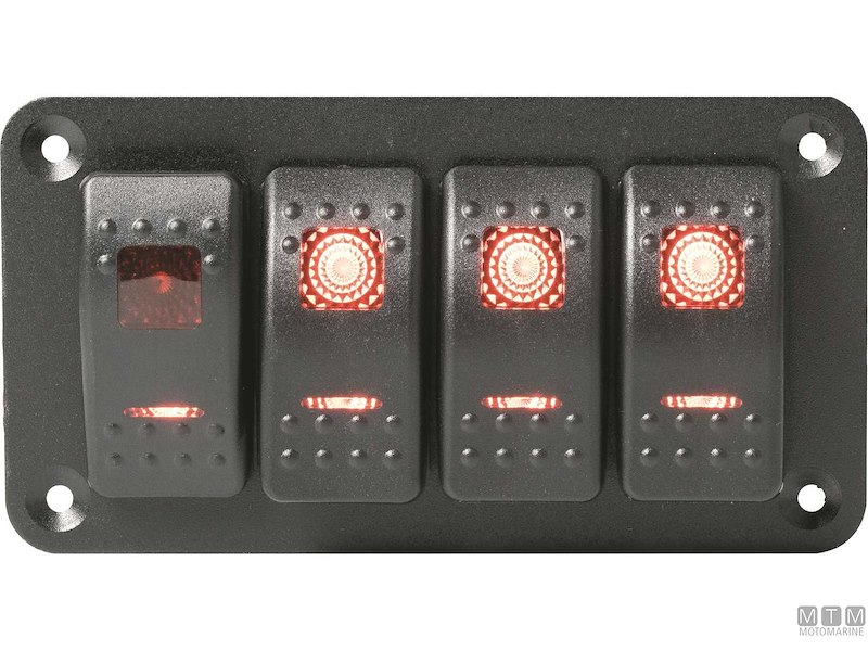 Pannello Redtech 20A con Interruttori Impermeabili 