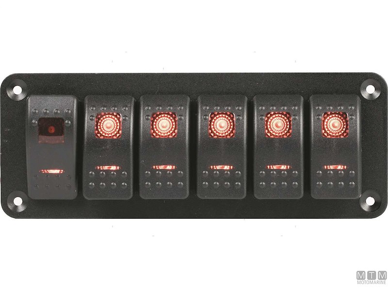 Pannello Redtech 20A con Interruttori Impermeabili 