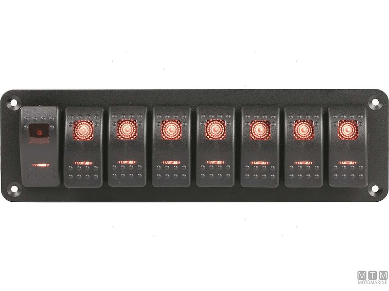Pannello Redtech 20A con Interruttori Impermeabili 