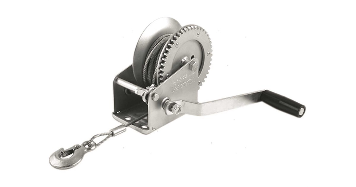 Argano A Mano Da 600 Libbre, Cavo In Acciaio Resistente Manovella Accessorio Per Auto Per Rimorchio Per Barca Atv 95101100 - Foto 3