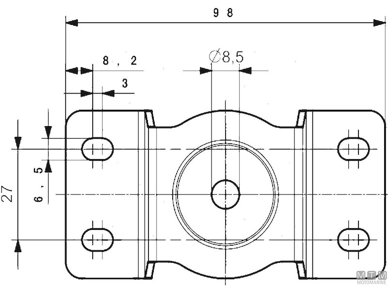BASE MONTAGGIO INOX PER FARETTI 