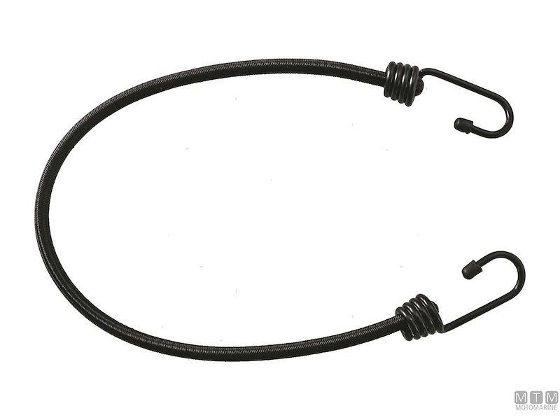 Elastici con 2 Ganci Black Inox