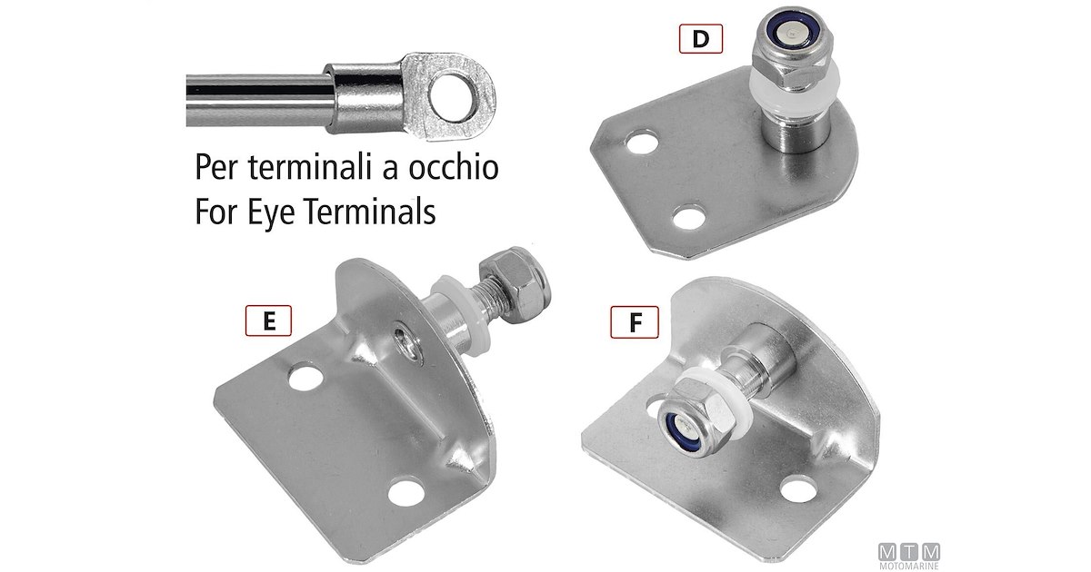 Perno A Sfera M6 In Acciaio Inox - 2 Pezzi Per Ammortizzatori E Cofano Auto - Foto 1