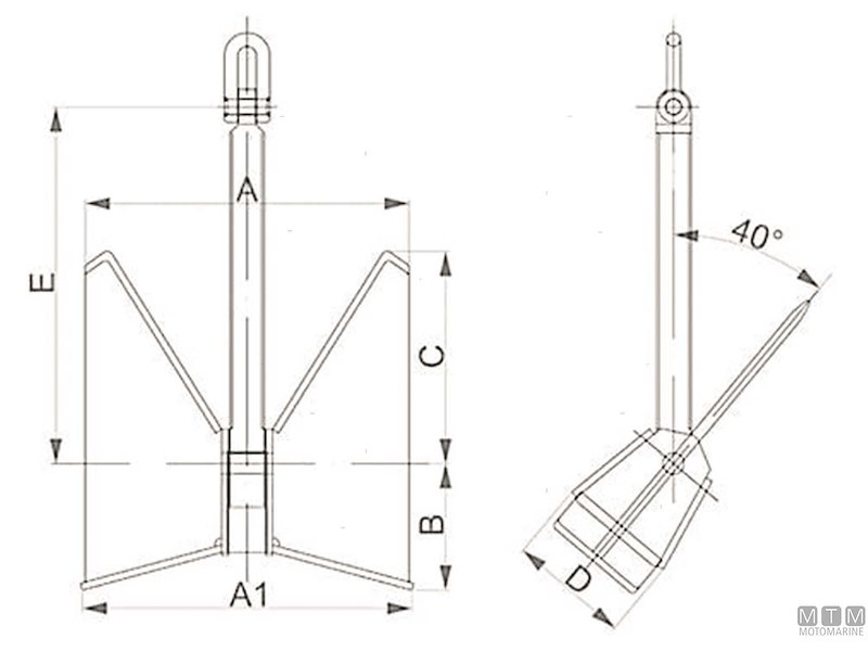 Ancora Pool HHP-TW in Acciaio Inox