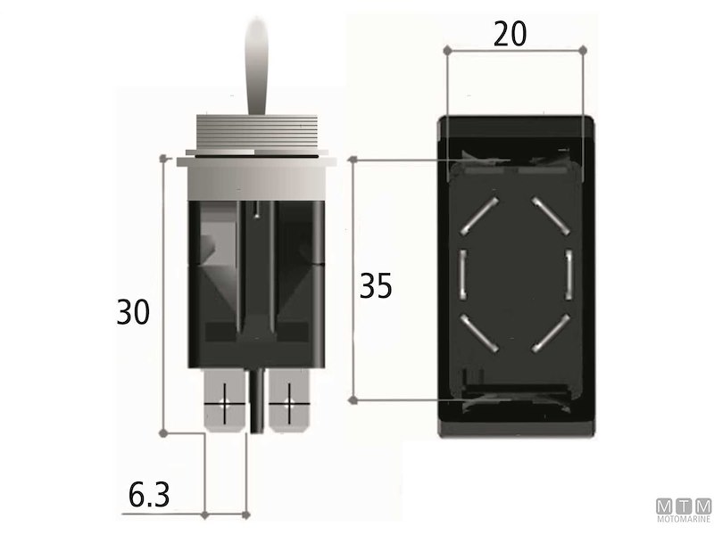Interruttore Toggle LED
