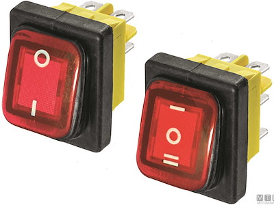 Interruttore FLN IP65 Red LED