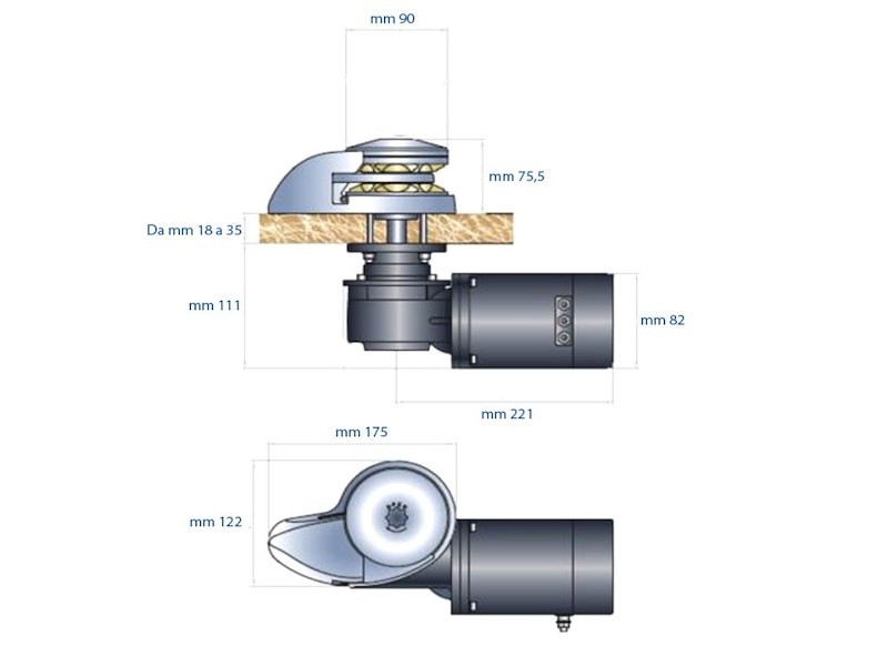 Verricelli Salpa Ancora Italwinch Smart 500W 12V 