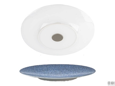 SET 2 PIATTI DESS MAGN PORC OCEAN SILWY 