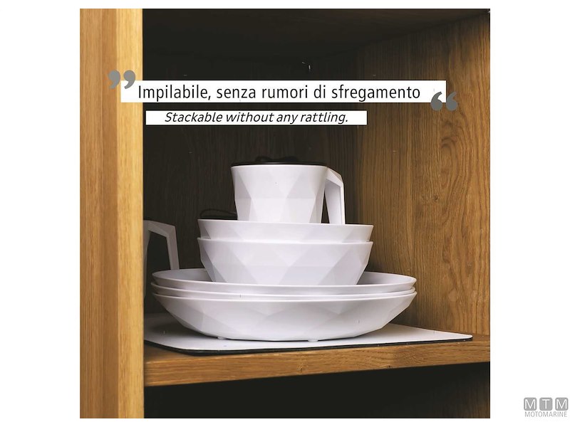 Set 2 Ciotole e 2 Piatti Magnetici in Plastica